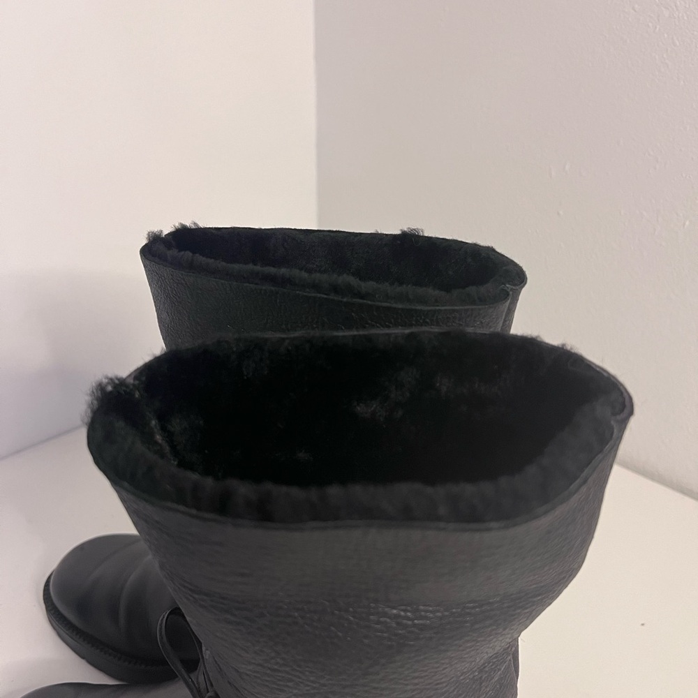 Santana Canada Black Leather Winter Boots - Picture 6 of 6